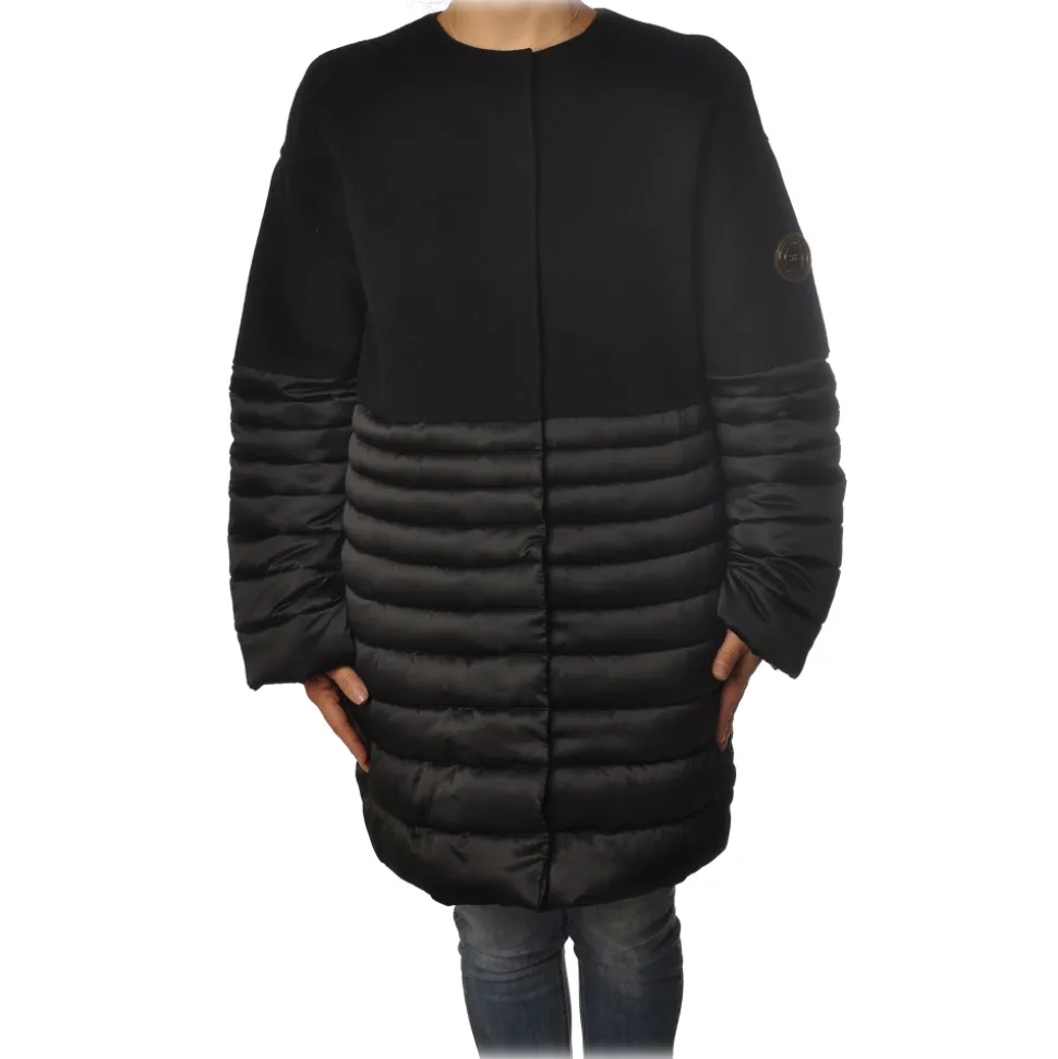 Elisabetta Franchi - Chanel Coat - Black - Jacket - Made in Italy - Luxury Exclusive Collection - Avvenice