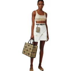 Elisabetta Franchi - Coated Crop Top - Gold - Top - Made in Italy - Luxury Exclusive Collection - Avvenice