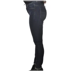 Elisabetta Franchi - Five Pockets High Waist Slim Trousers - Denim - Trousers - Made in Italy - Luxury Exclusive Collection - Avvenice