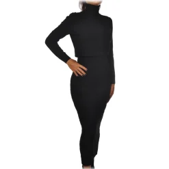 Elisabetta Franchi - High Neck Sheath Dress - Black - Dress - Made in Italy - Luxury Exclusive Collection - Avvenice