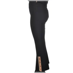 Elisabetta Franchi - High-Waisted Model Without Pockets - Black - Trousers - Made in Italy - Luxury Exclusive Collection - Avvenice
