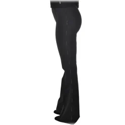 Elisabetta Franchi - High-Waisted Model with Logo - Black - Trousers - Made in Italy - Luxury Exclusive Collection - Avvenice