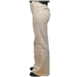 Elisabetta Franchi - Jeans with Trimmings Detail - White - Trousers - Made in Italy - Luxury Exclusive Collection - Avvenice