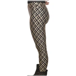 Elisabetta Franchi - Leggings with Logo Pattern - White/Black - Trousers - Made in Italy - Luxury Exclusive Collection - Avvenice