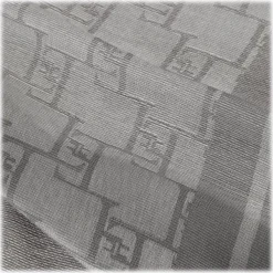 Elisabetta Franchi - Logo Patterned Square Scarf - Grey - Scarf - Made in Italy - Luxury Exclusive Collection - Avvenice