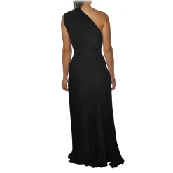 Elisabetta Franchi - Long Dress in Jersey Fabric - Black - Dress - Made in Italy - Luxury Exclusive Collection - Avvenice