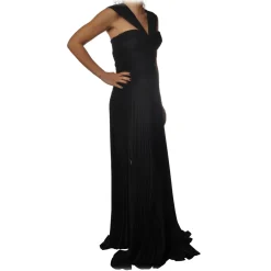 Elisabetta Franchi - Long Model with Bodice - Black - Dress - Made in Italy - Luxury Exclusive Collection - Avvenice