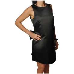 Elisabetta Franchi - Mini A-line Dress - Black - Dress - Made in Italy - Luxury Exclusive Collection - Avvenice