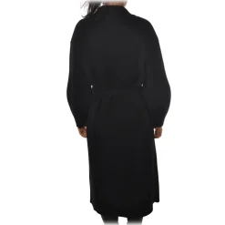 Elisabetta Franchi - Oversize Coat with Two Patch - Black - Jacket - Made in Italy - Luxury Exclusive Collection - Avvenice