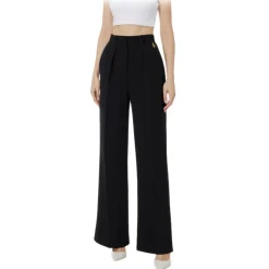 Elisabetta Franchi - Palazzo Trousers with Pences - Black - Trousers - Made in Italy - Luxury Exclusive Collection - Avvenice