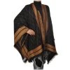 Elisabetta Franchi - Pattern Cape - Black/Mou - Scarf - Made in Italy - Luxury Exclusive Collection - Avvenice