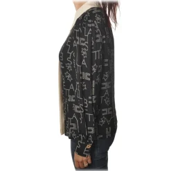 Elisabetta Franchi - Shirt with Long Sleeve - Black - Shirt - Made in Italy - Luxury Exclusive Collection - Avvenice