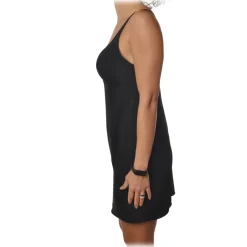 Elisabetta Franchi - Short Dress with Crossed Laces - Black - Dress - Made in Italy - Luxury Exclusive Collection - Avvenice