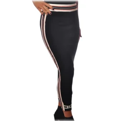 Elisabetta Franchi - Skirt with Profile in Contrasting Color - Black - Skirt - Made in Italy - Luxury Exclusive Collection - Avvenice