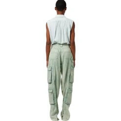 Elisabetta Franchi - Sleeveless Blouse with Tie - Aqua Green - Shirt - Made in Italy - Luxury Exclusive Collection - Avvenice