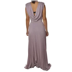Elisabetta Franchi - Sleeveless Dress in Jersey - Lillac - Dress - Made in Italy - Luxury Exclusive Collection - Avvenice
