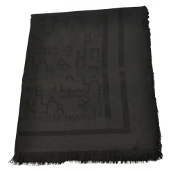 Elisabetta Franchi - Square Pashmina Stole - Black - Scarves - Made in Italy - Luxury Exclusive Collection - Avvenice