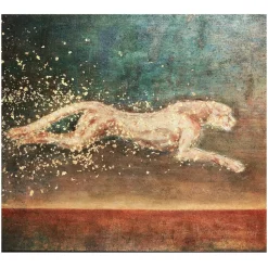 Eliza Oynus - Cheetah - Installation - Silk - Linen - Gold - Avvenice