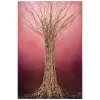 Eliza Oynus - Purple Tree - Installation - Silk - Linen - Gold - Avvenice