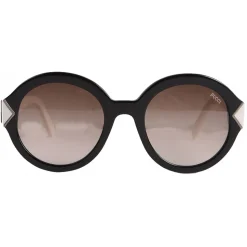 Emilio Pucci - Black Round Sunglasses - 46549546RU - Sunglasses - Emilio Pucci Eyewear - Avvenice