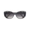 Emilio Pucci - Black Wavy Motif Round  Sunglasses - Black - Sunglasses - Emilio Pucci Eyewear - Avvenice