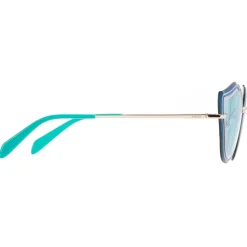Emilio Pucci - Blue Enamel Embellished Frameless Cat Eye Sunglasses - Blue - Sunglasses - Emilio Pucci Eyewear - Avvenice