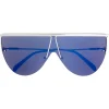 Emilio Pucci - Blue Frameless Shield Aviator Sunglasses - Blue - Sunglasses - Emilio Pucci Eyewear - Avvenice