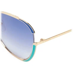 Emilio Pucci - Blue Rimmed Cat Eye Sunglasses - Blue - Sunglasses - Emilio Pucci Eyewear - Avvenice