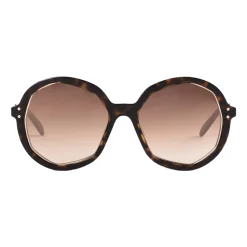 Emilio Pucci - Brown Round Sunglasses - 46576934SL - Sunglasses - Emilio Pucci Eyewear - Avvenice