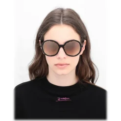 Emilio Pucci - Brown Round Sunglasses - 46576934SL - Sunglasses - Emilio Pucci Eyewear - Avvenice