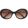 Emilio Pucci - Brown Tortoiseshell Effect Round Frame Embellished Sunglasses - Brown - Sunglasses - Emilio Pucci Eyewear - Avvenice