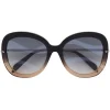 Emilio Pucci - Butterfly Frame Wave-Effect Sunglasses - Black - Sunglasses - Emilio Pucci Eyewear - Avvenice
