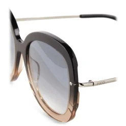 Emilio Pucci - Butterfly Frame Wave-Effect Sunglasses - Black - Sunglasses - Emilio Pucci Eyewear - Avvenice