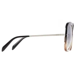 Emilio Pucci - Butterfly Frame Wave-Effect Sunglasses - Black - Sunglasses - Emilio Pucci Eyewear - Avvenice