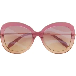 Emilio Pucci - Butterfly Frame Wave-Effect Sunglasses - Pink - Sunglasses - Emilio Pucci Eyewear - Avvenice