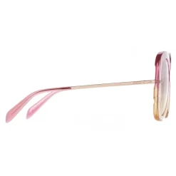 Emilio Pucci - Butterfly Frame Wave-Effect Sunglasses - Pink - Sunglasses - Emilio Pucci Eyewear - Avvenice