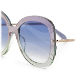 Emilio Pucci - Butterfly Frame Wave-Effect Sunglasses - Blue Green - Sunglasses - Emilio Pucci Eyewear - Avvenice