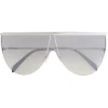 Emilio Pucci - Frameless Shield Aviator Sunglasses - Black - Sunglasses - Emilio Pucci Eyewear - Avvenice