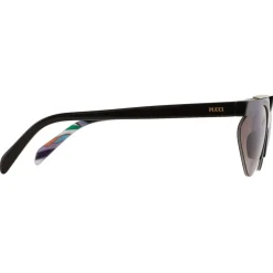 Emilio Pucci - Geometric Frame Print Sunglasses - Black - Sunglasses - Emilio Pucci Eyewear - Avvenice