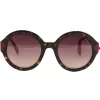 Emilio Pucci - Havana Round Sunglasses - 46549554AI - Sunglasses - Emilio Pucci Eyewear - Avvenice
