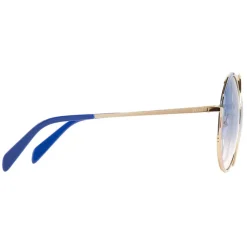 Emilio Pucci - Pink And Blue Enamel Rimmed Round Sunglasses - Pink Blue - Sunglasses - Emilio Pucci Eyewear - Avvenice