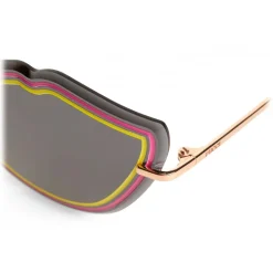 Emilio Pucci - Pink Enamel Embellished Frameless Cat Eye Sunglasses - Pink - Sunglasses - Emilio Pucci Eyewear - Avvenice