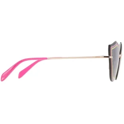 Emilio Pucci - Pink Enamel Embellished Frameless Cat Eye Sunglasses - Pink - Sunglasses - Emilio Pucci Eyewear - Avvenice