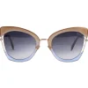 Emilio Pucci - Red and Blue Cat-Eye Sunglasses - 46549558OA - Sunglasses - Emilio Pucci Eyewear - Avvenice