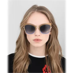 Emilio Pucci - Red and Blue Cat-Eye Sunglasses - 46549558OA - Sunglasses - Emilio Pucci Eyewear - Avvenice