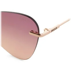 Emilio Pucci - Red Butterly Shape Frameless Sunglasses - Red - Sunglasses - Emilio Pucci Eyewear - Avvenice