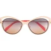 Emilio Pucci - Rose Gold-Tone Cat Eye Sunglasses - Rose Gold - Sunglasses - Emilio Pucci Eyewear - Avvenice