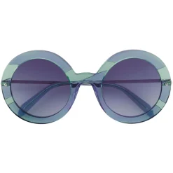 Emilio Pucci - Round-Frame Sunglasses - Blue - Sunglasses - Emilio Pucci Eyewear - Avvenice