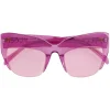 Emilio Pucci - Semi-Rimless Oversized Square Frame Sunglasses - Pink - Sunglasses - Emilio Pucci Eyewear - Avvenice