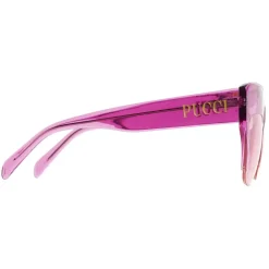 Emilio Pucci - Semi-Rimless Oversized Square Frame Sunglasses - Pink - Sunglasses - Emilio Pucci Eyewear - Avvenice
